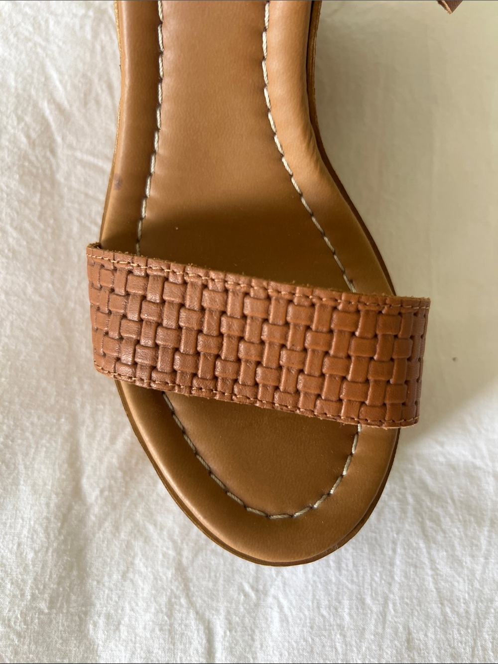Steve Madden Leather Platform Wedges - Picture 3 of 5